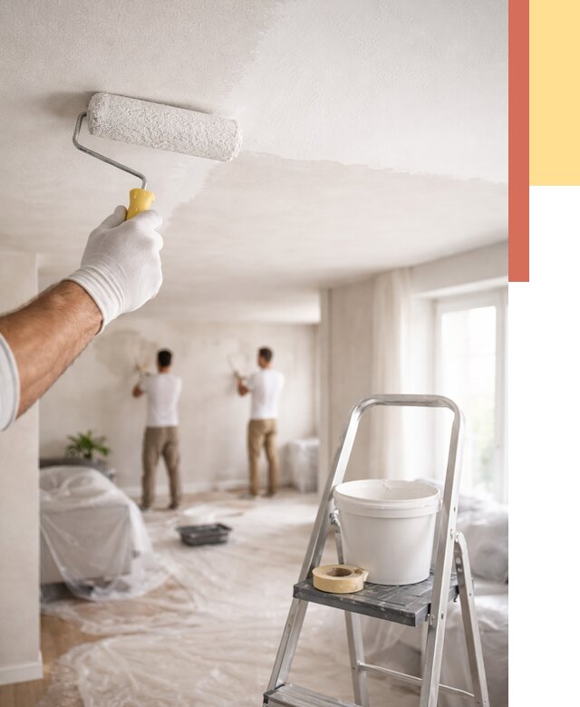 Покраска потолка акриловой краской в Североуральске от 2575 руб. | ОТДЕЛОЧНИК-Сву