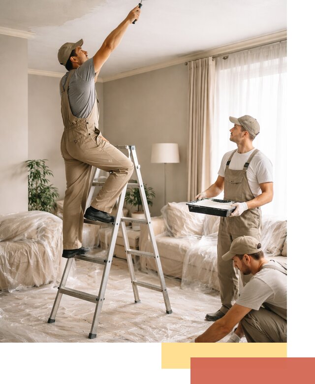 Покраска потолков акриловой краской в Североуральске качественно и быстро