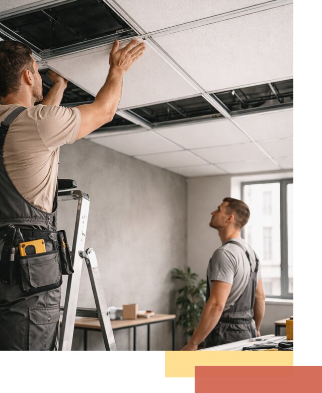 Монтаж потолочной плитки в Североуральске качественно и в срок