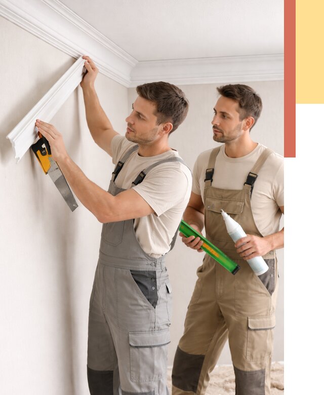Монтаж потолочного плинтуса в Североуральске от 2369 руб. — быстро и недорого | ОТДЕЛОЧНИК-Сву