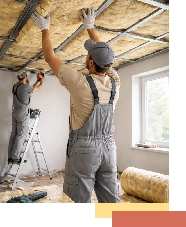 Утепление потолка под ключ в Североуральске качественно и быстро