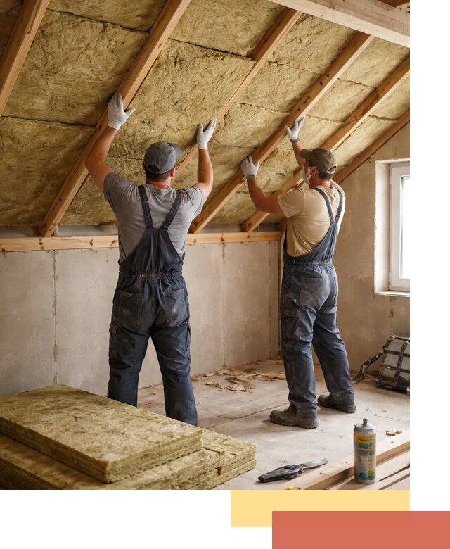 Утепление потолка минеральной ватой в Североуральске