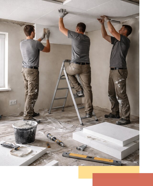 Утепление потолка пенопластом в Североуральске быстро и качественно