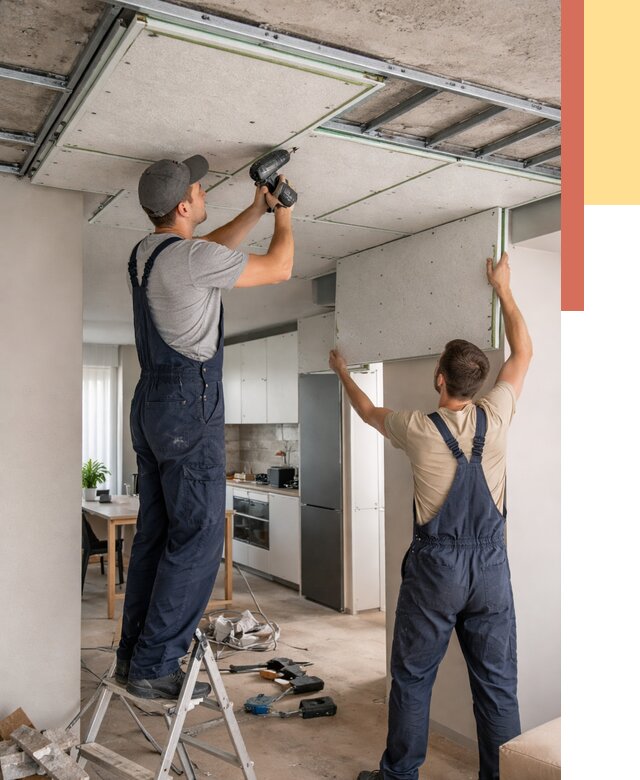 Шумоизоляция потолка панелями зипс в Североуральске от 1906 руб. под ключ | ОТДЕЛОЧНИК-Сву